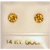 Image 1 : 14K GOLD CITRINE EARRINGS