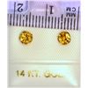 Image 2 : 14K GOLD CITRINE EARRINGS