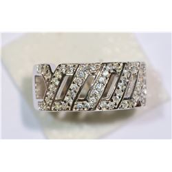 STERLING SILVER CUBIC ZIRCONIA RING