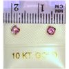 Image 2 : 10K GOLD PINK TOURMALINE EARRINGS