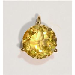 10K GOLD CITRINE PENDANT