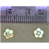 Image 2 : 14K GOLD CUBIC ZIRCONIA EARRINGS WITH