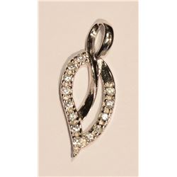 STERLING SILVER CUBIC ZIRCONIA PENDANT