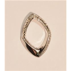 STERLING SILVER DIAMOND PENDANT