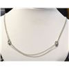 Image 1 : STERLING SILVER LARIATE STYLE ADJUSTABLE NECKLACE