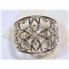Image 1 : STERLING SILVER DIAMOND RING