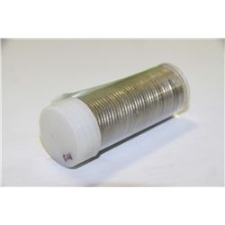 1973 CENTENNIAL FULL ROLL OF RCMP 25 CENT 100 YEAR