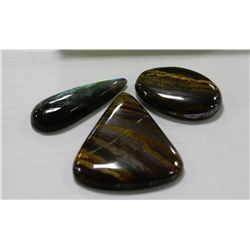 SET OF 3 MIXED GEMSTONES