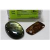 Image 1 : LABRADORITE & COQUINA JASPER NATURAL GEMSTONES