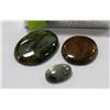 Image 1 : SET OF 3 MIXED NATURAL GEMSTONES