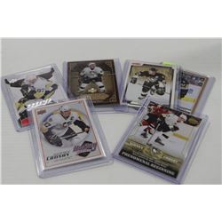 BUNDLE OF 6 VARIOUS SIDNEY CROSBY HOCKEY CARDS
