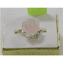 STERLING SILVER 925 FLOWER RING SIZE 5 1/2