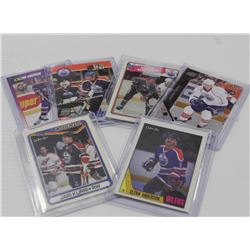BUNDLE OF 6 VARIOUS HOCKEY CARDS INCLUDING