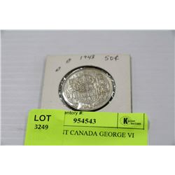 1943 50 CENT CANADA GEORGE VI COIN