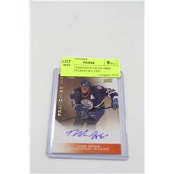 SIGNED EDMONTON OILER MIKE GRIER UPPERDECK CARD