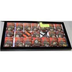 COLLECTION OF 19 NHL LEGENDS MEDALLIONS