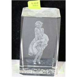 LEAD CRYSTAL MARILYN MUNROE ORNAMENT