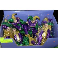 BOX OF 13 JESTER DOLLS