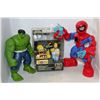 Image 1 : FLAT OF ASSORTED TOYS, HOMER, HULK & SPIDERMAN