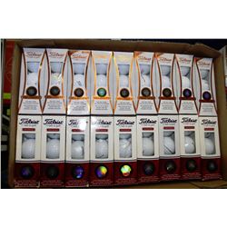 FLAT OF 3 RECLAIMED GOLF BALLS