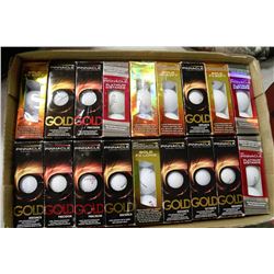 FLAT OF 3 RECLAIMED GOLF BALLS