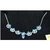 Image 1 : .925 SILVER BLUE TOPAZ NECKLACE
