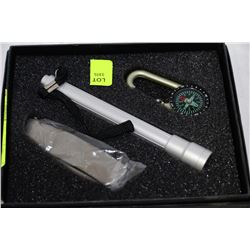 NEW SURVIVAL KIT W/KNIFE, FLASHLIGHT &