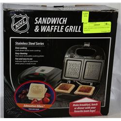 NHL OILER'S LOGO SANDWICH AND WAFFLE