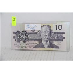 1989 UNC TEN DOLLAR BANKNOTE