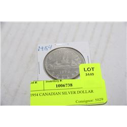 1954 CANADIAN SILVER DOLLAR