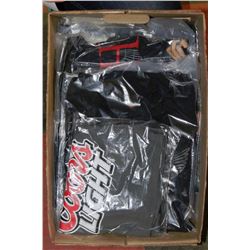 BOX W/8 NEW MEN'S T-SHIRTS - 6 LARGE / 2