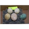 Image 1 : 5 VARIOUS EGG SHAPED STONE