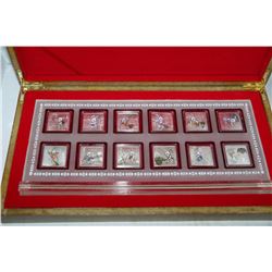 12 MONTH ELECTROPLATED COIN SET
