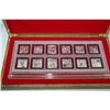 Image 1 : 12 MONTH ELECTROPLATED COIN SET