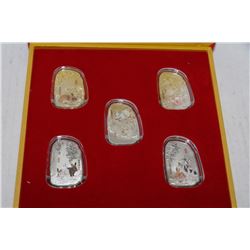 2011 YEAR OF THE RABBIT ELECTROPLATED COIN SET