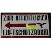 Image 1 : REPLICA GERMAN WWII AIR RAID SHELTER SIGN