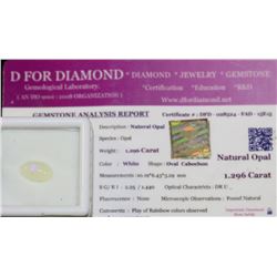 1.296CT NATURAL OPAL GEMSTONE WITH COA