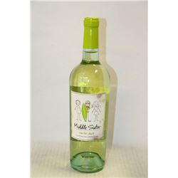 BOTTLE OF MIDDLE SISTER CALIFORNIA SAUVIGNON