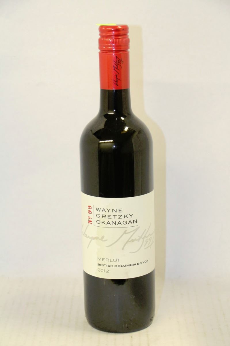 BOTTLE OF WAYNE GRETZKY OKANAGAN RED WINE