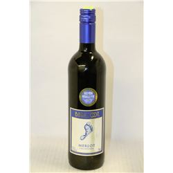 BOTTLE OF BAREFOOT MERLOT