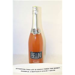 2 BOTTLES OF BELLININ CANELLA SPARKLING COOLER X 2