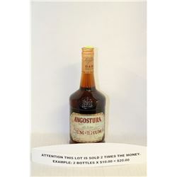 2 BOTTLES OF ANGOSTURA PREMIUM RUM AGED 5 YEARS X2