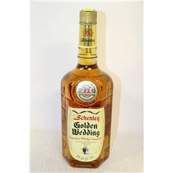 BOTTLE OF SCHENLEY GOLDEN WEDDING CANADIAN WHISKX