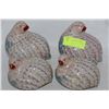 Image 1 : SET OF FOUR GROUSE ORNAMENTS