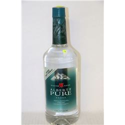 BOTTLE OF ALBERTA PURE VODKA