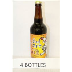 4 BOTTLES OF BAD HARE STRONG ALE
