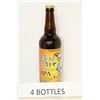 Image 1 : 4 BOTTLES OF BAD HARE TRADITIONAL IPA
