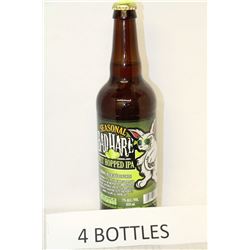 4 BOTTLES OF BAD HARE WET HOPPED IPA