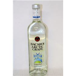BOTTLE OF BACARDI ARCTIC GRAPE RUM