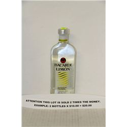 BOTTLE OF BACARDI LIMON  RUM X2
